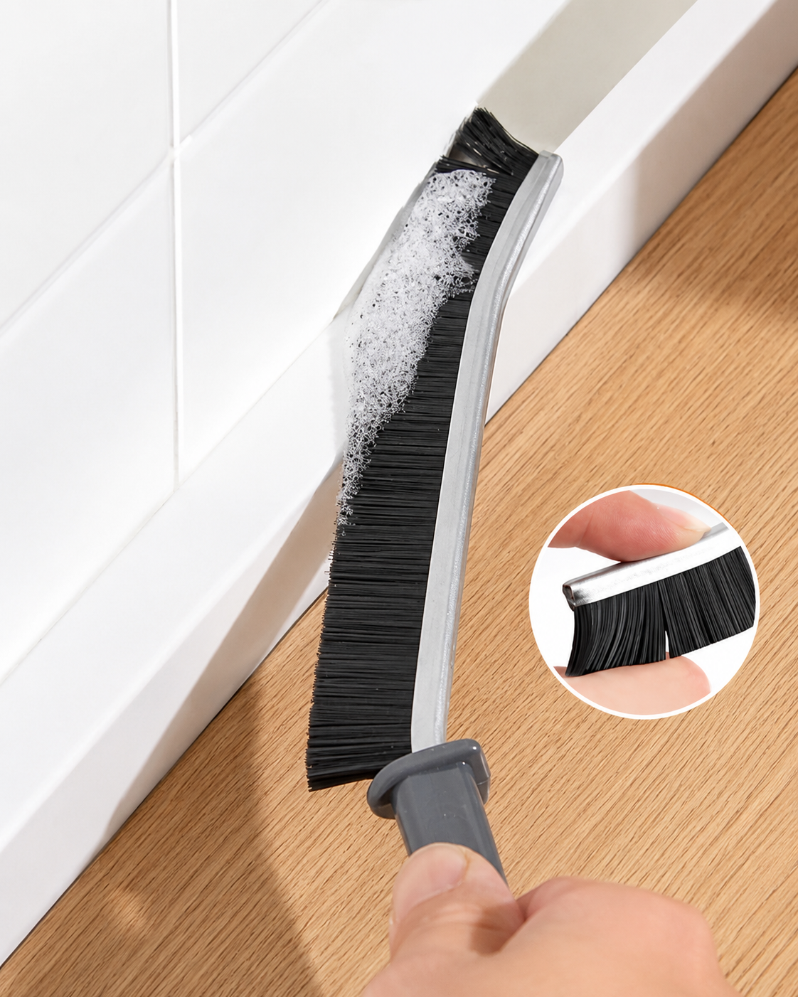 Çok Amaçlı Temizlik Fırçası & Mikrofiber Bez