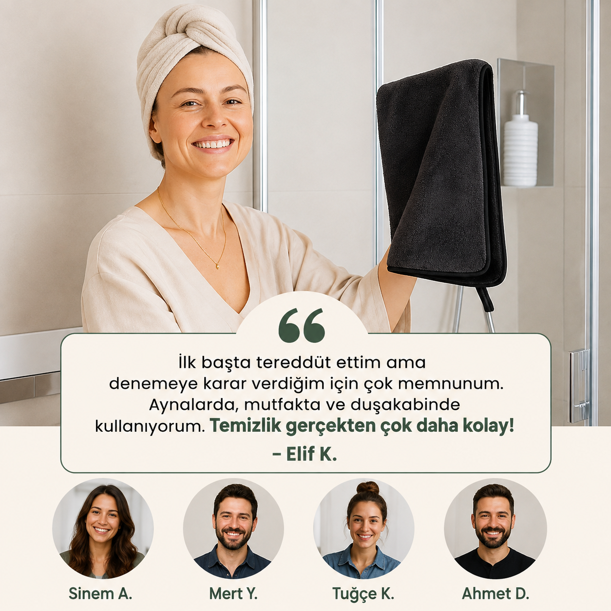 Çok Amaçlı Temizlik Fırçası & Mikrofiber Bez