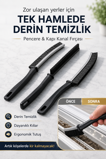 Çok Amaçlı Temizlik Fırçası & Mikrofiber Bez